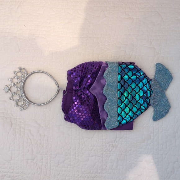PET Mermaid Costume with Tiara - Picture 1 of 6